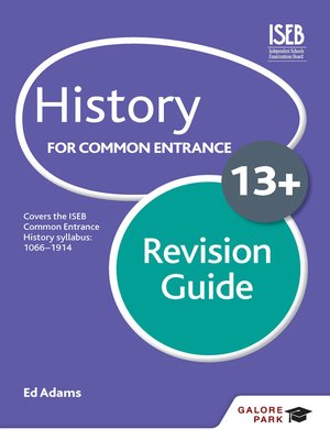 cover image of History for Common Entrance 13+ Revision Guide